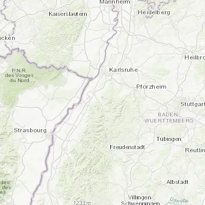 Map showing location of Gaggenau (48.800000, 8.333330)