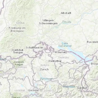 Map showing location of Gailingen (47.697110, 8.755670)