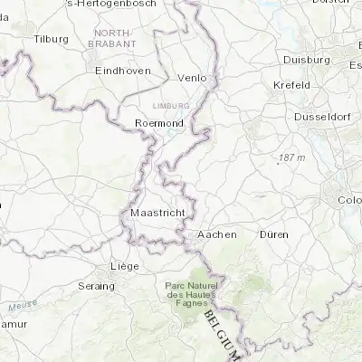 Map showing location of Gangelt (50.992470, 5.998020)