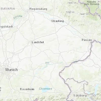 Map showing location of Gangkofen (48.437010, 12.564190)