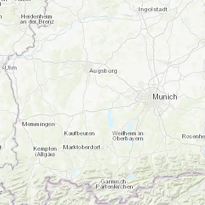 Map showing location of Geltendorf (48.117370, 11.032160)