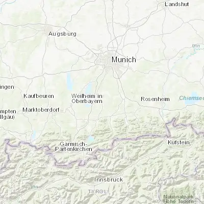 Map showing location of Geretsried (47.857750, 11.480540)