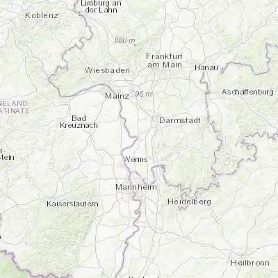 Map showing location of Gernsheim (49.753050, 8.488590)