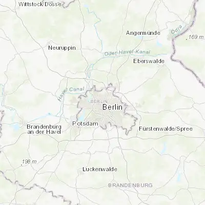 Map showing location of Gesundbrunnen (52.550350, 13.391390)