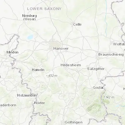 Map showing location of Giesen (52.197160, 9.898900)