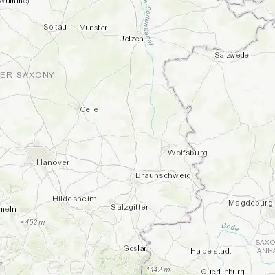 Map showing location of Gifhorn (52.477740, 10.551100)