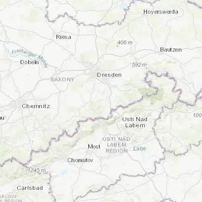 Map showing location of Glashütte (50.851960, 13.779770)
