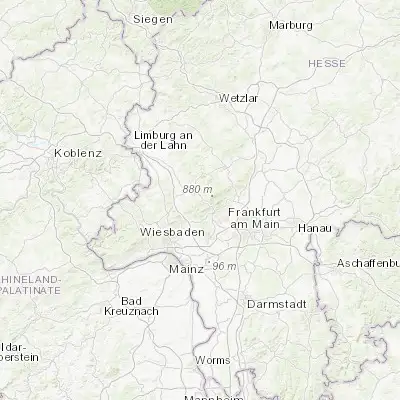 Map showing location of Glashütten (50.216670, 8.400000)