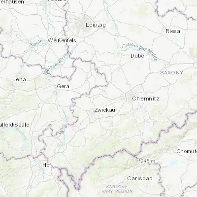 Map showing location of Glauchau (50.819870, 12.544930)