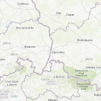 Map showing location of Görlitz (51.155180, 14.988530)
