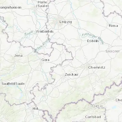 Map showing location of Gößnitz (50.889020, 12.432920)