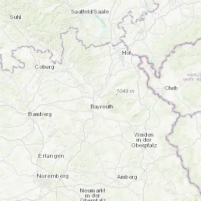 Map showing location of Goldkronach (50.010860, 11.687500)