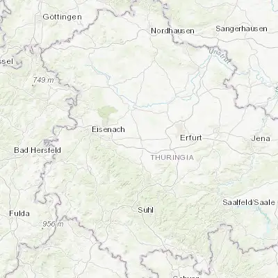 Map showing location of Gotha (50.948230, 10.701930)