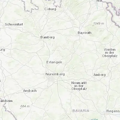 Map showing location of Gräfenberg (49.644260, 11.249710)