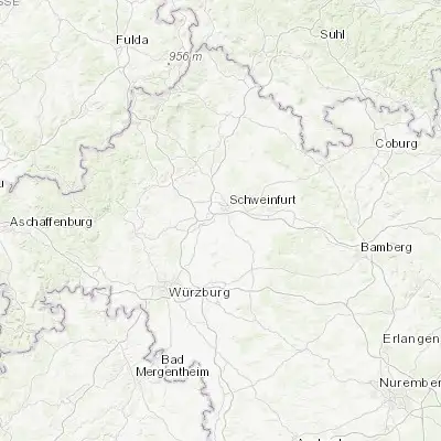 Map showing location of Grafenrheinfeld (50.000000, 10.200000)