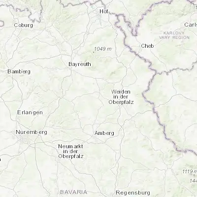 Map showing location of Grafenwöhr (49.717280, 11.906450)