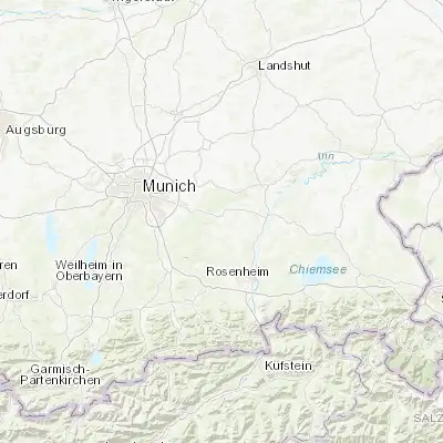 Map showing location of Grafing bei München (48.045960, 11.967970)