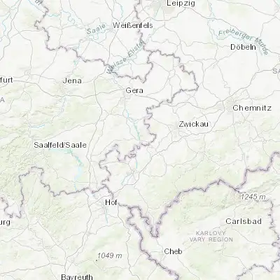 Map showing location of Greiz (50.657780, 12.199180)
