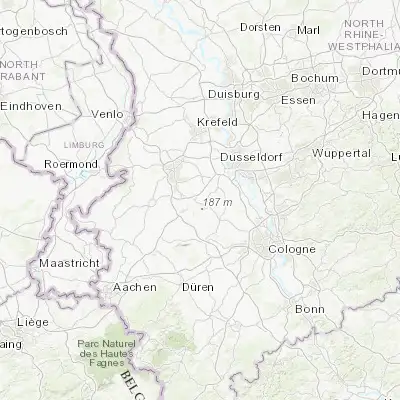 Map showing location of Grevenbroich (51.091020, 6.582700)