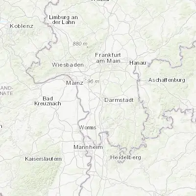 Map showing location of Griesheim (49.860850, 8.572500)