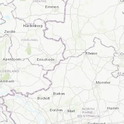 Map showing location of Gronau (52.210990, 7.022380)