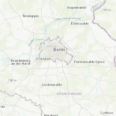 Map showing location of Gropiusstadt (52.425000, 13.466670)