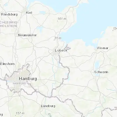 Map showing location of Groß Grönau (53.800000, 10.750000)