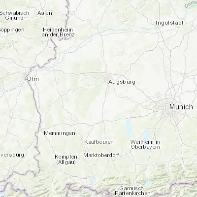 Map showing location of Großaitingen (48.227530, 10.779480)