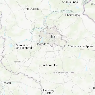 Map showing location of Großbeeren (52.358620, 13.309940)