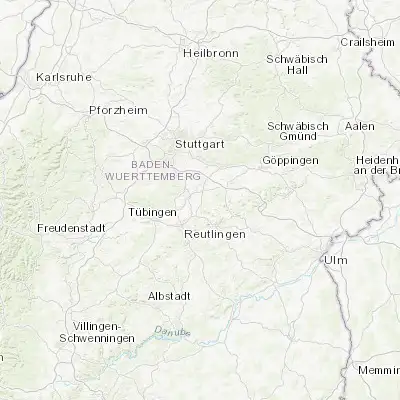 Map showing location of Großbettlingen (48.590520, 9.307820)
