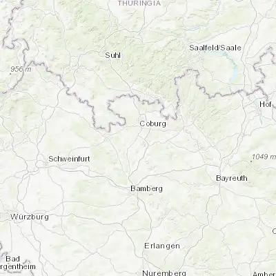 Map showing location of Großheirath (50.176030, 10.950500)