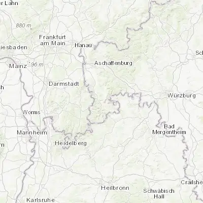 Map showing location of Großheubach (49.728340, 9.222800)