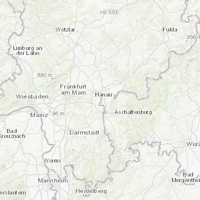 Map showing location of Großkrotzenburg (50.083330, 8.983330)