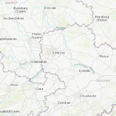 Map showing location of Großpösna (51.266670, 12.500000)