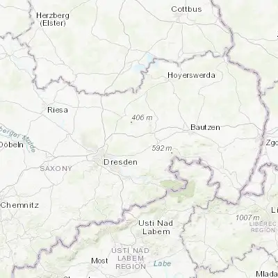 Map showing location of Großröhrsdorf (51.145280, 14.019170)