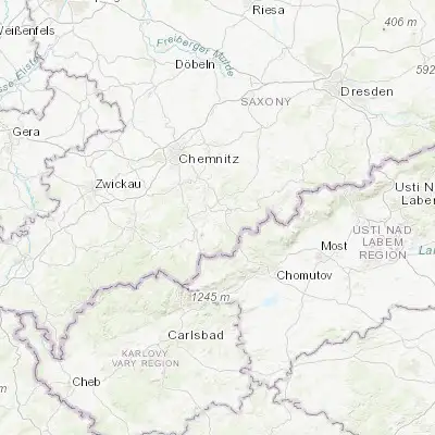 Map showing location of Großrückerswalde (50.633330, 13.116670)