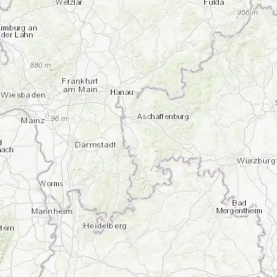 Map showing location of Großwallstadt (49.879360, 9.153380)
