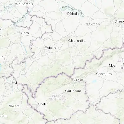 Map showing location of Grünhain (50.580190, 12.806950)