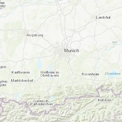 Map showing location of Grünwald (48.039470, 11.523200)