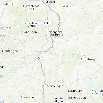 Map showing location of Günzburg (48.455990, 10.276950)