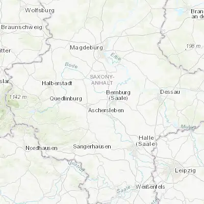 Map showing location of Güsten (51.796370, 11.612460)