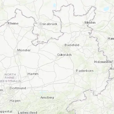 Map showing location of Gütersloh (51.906930, 8.378530)