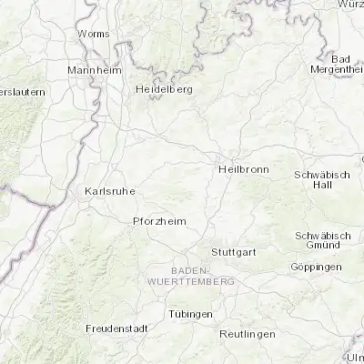 Map showing location of Güglingen (49.066420, 9.001750)
