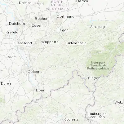 Map showing location of Gummersbach (51.026080, 7.564730)