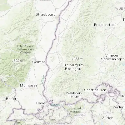 Map showing location of Gundelfingen (48.042460, 7.865700)