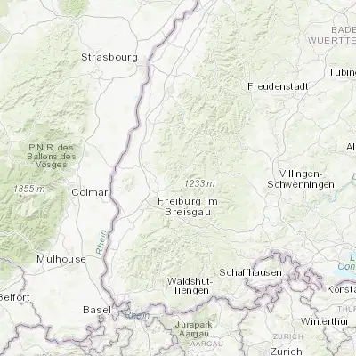 Map showing location of Gutach im Breisgau (48.116670, 7.983330)