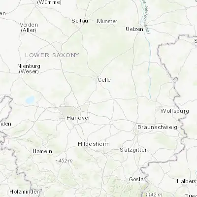Map showing location of Hänigsen (52.484250, 10.091290)