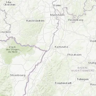 Map showing location of Hagenbach (49.017340, 8.250240)