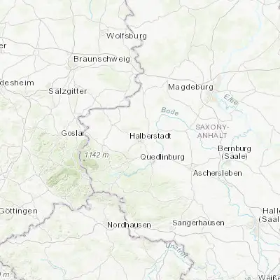 Map showing location of Halberstadt (51.895620, 11.056220)
