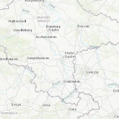 Map showing location of Halle Neustadt (51.479240, 11.916050)